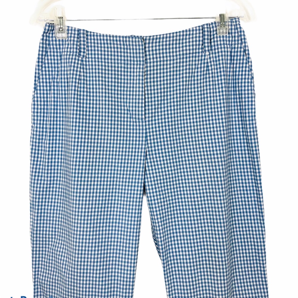 Grace Elements Blue & White Gingham Cropped Pants - image 6